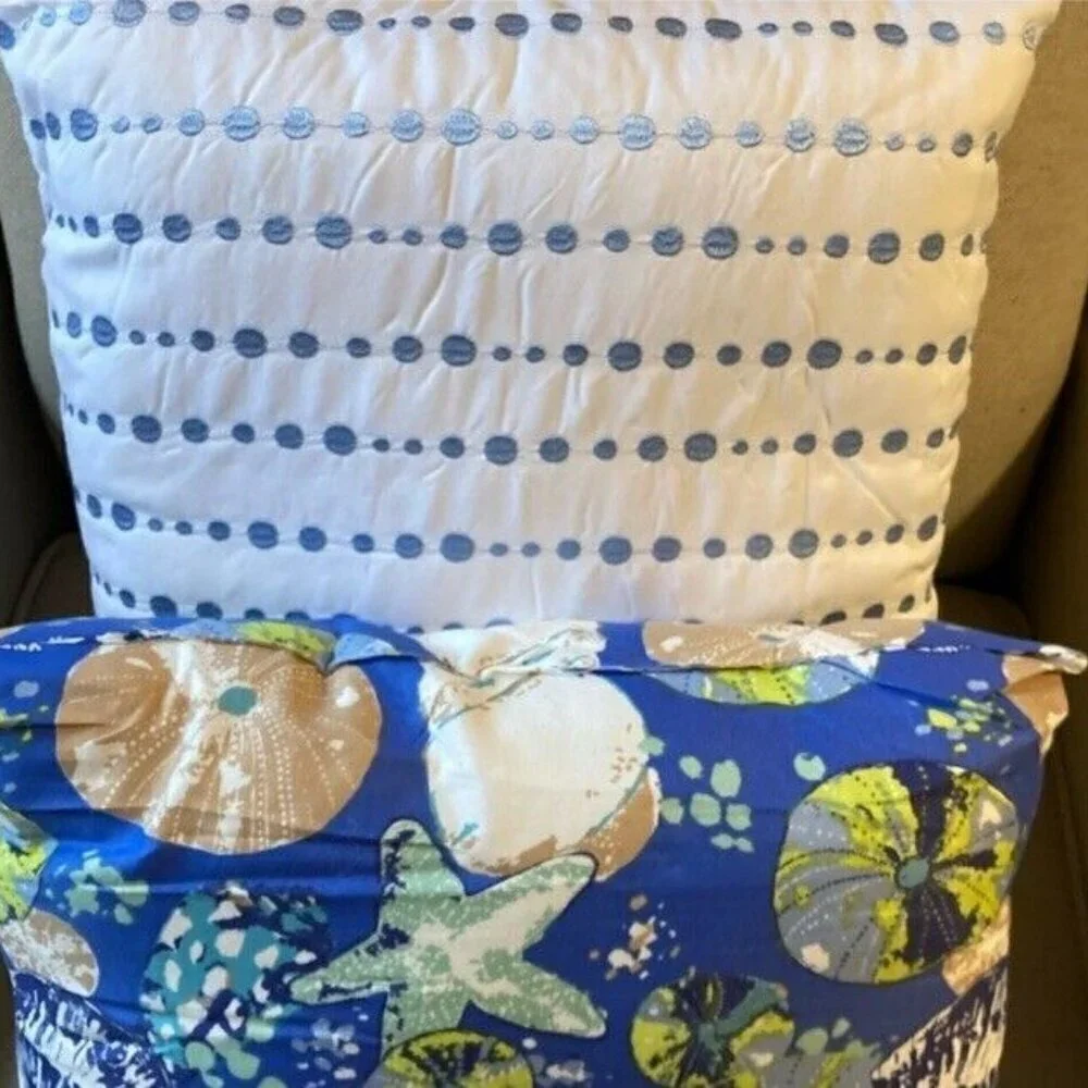 Beautiful Coastal Queen 5pc quilt set 100% cotton